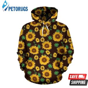 Sunflower Pattern 3D Hoodie