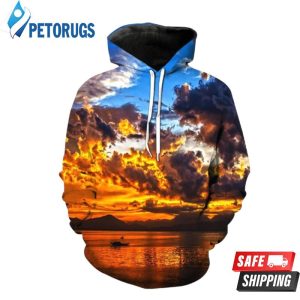 Sunset Lake 3D Hoodie