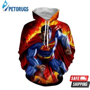 Super Man On Fire 3D Hoodie