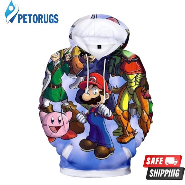 Super Mario Bros Mario 3D Hoodie