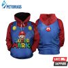 Super Mario Odyssey Mario Inspired 3D Hoodie