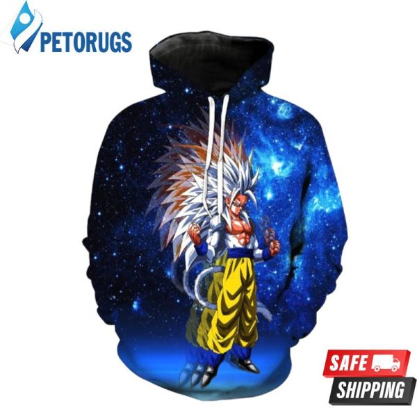 Super Saiyan 5 Goku In Space Dragon Ball Z 3D Hoodie