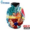 Super Saiyan Blue Kaioken Goku Ragon Ball Super Apparel 3D Hoodie