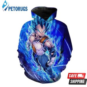 Super Saiyan Blue Vegeta Ragon Ball Super Vegeta S 3D Hoodie