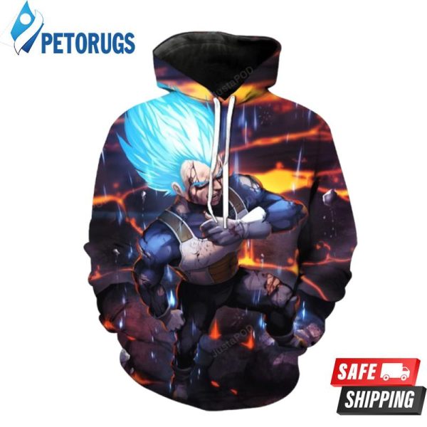 Super Saiyan God Super Saiyan Vegeta Dragon Ball Z 3D Hoodie