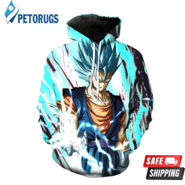 Super Saiyan God Super Saiyan Vegito Dragon Ball Z 3D Hoodie