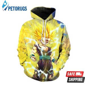 Super Saiyan Gohan Dragon Ball Z 3D Hoodie