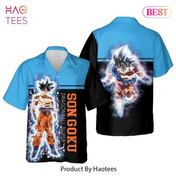 Super Son Goku Ultra Instinct Hawaiian Shirt Dragon Ball Anime Shirt for Men Women