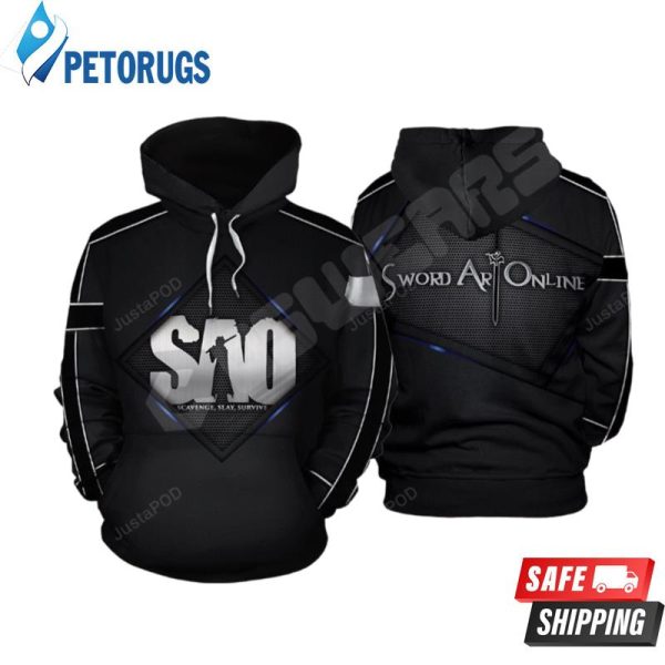 Swoword Art Online Swoword Art Logo Inspired 3D Hoodie