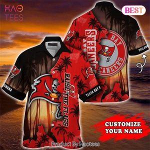 Tampa Bay Buccaneers Hawaiian Shirts tropical island personalized