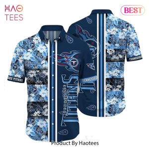 Tennessee Titans NFL Graphic Tropical Pattern Hawaiian Shirt 3D Printed Beach Shirt Summer Gift For Fans