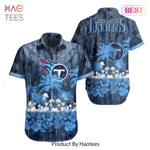 Tennessee Titans NFL Hawaii Graphic Tropical Pattern Style Summer Hawaiian Shirt