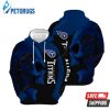 Tennessee Titans Skull Men And Women Black And Blue 3D Hoodie