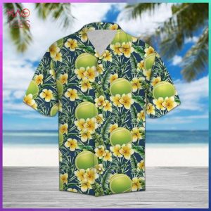 Tennis Frangipani Hawaiian Shirt