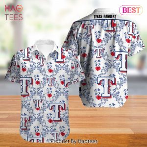 Texas Rangers Hawaiian Shirt flower summer gift for fans