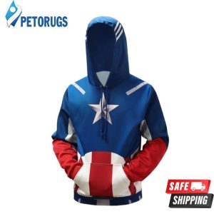 The Avengers Captain America 3D Hoodie