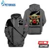 The Mandalorian Baby Yoda Holding Cummins 3D Hoodie