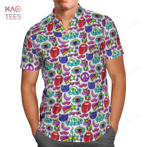 The Rolling Stones AOP Hawaiian Shirt