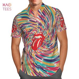 The Rolling Stones Swirl AOP Hawaiian Shirt