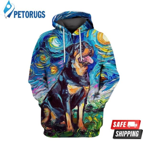 The Rottweiler Night 3D Hoodie