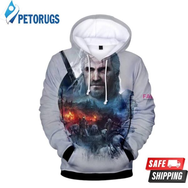 The Witcher 3 Wild Huntgeralt Of Rivia 3D Hoodie