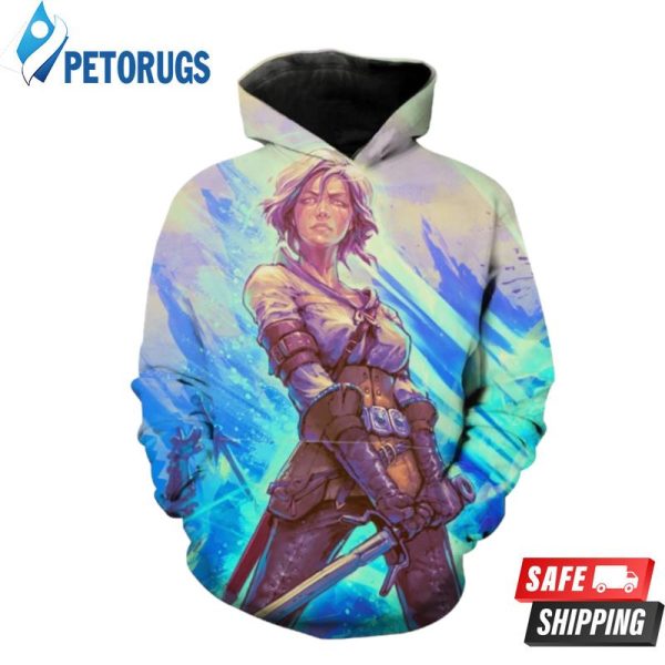 The Witcher Ciri Epic Ciri Battle Clothing 3D Hoodie