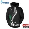 Thor Loki Odinson Black 3D Hoodie