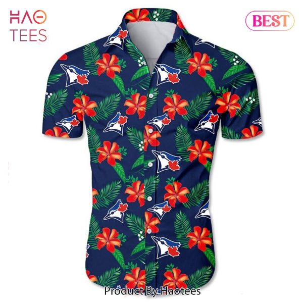 Toronto Blue Jays Hawaiian Shirt Tropical flower gift for fans