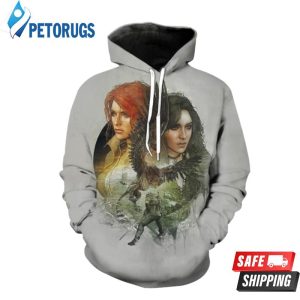 Triss And Yennifer Witcher 3 Triss And Yennifer Clothing 3D Hoodie