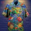 Turtle In The Ocean Print Hawaiian Shirt