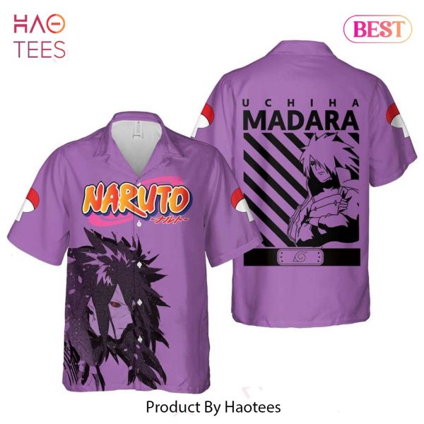 Uchiha Madara Hawaiian Shirt Naruto Anime Shirt for Men Women