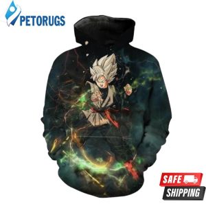 Ultra Instinct Goku Black Ragon Ball Super 3D Hoodie