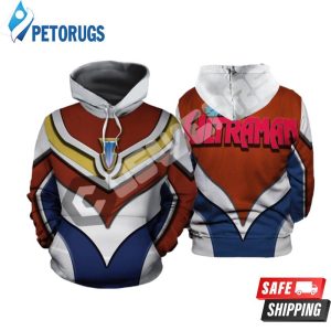 Ultraman Blue Inspired 3D Hoodie