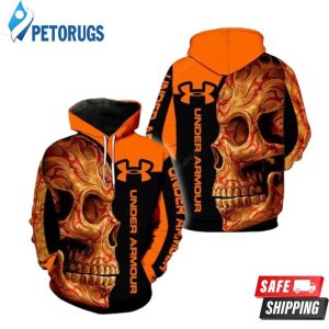 Under Armour Sugar Skull Orange Men And Women And Under Armour Sugar Skull Under Armour 3D Hoodie