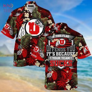 Utah Utes  Summer Hawaiian Shirt And Shorts