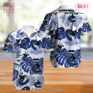 Vancouver Canucks Hawaiian Shirt Tropical Flowers summer for fans