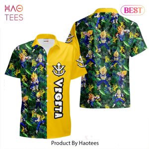 Vegeta Super Saiyan Hawaiian Shirts Custom Anime Merch Clothes for Men Women