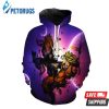 Vegeta Vs Goku In Space Dragon Ball Z 3D Hoodie