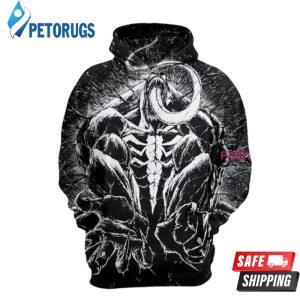 Venom Black C 3D Hoodie