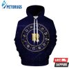 Virgo Circle 3D Hoodie