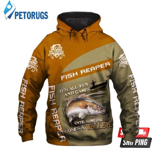 Walleye Fishing 3D Hoodie