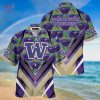 Washington Huskies Summer Hawaiian Shirt And Shorts