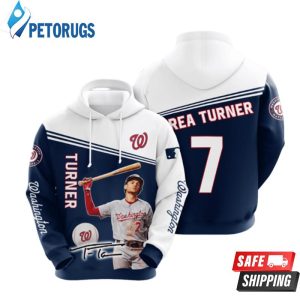 Washington Nationals Trea Turner 3D Hoodie