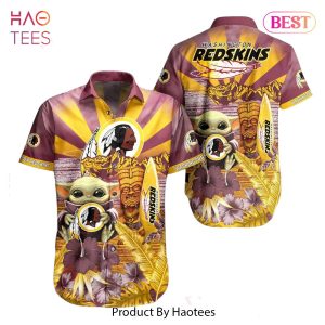 Washington Redskins NFL Baby Yoda Hawaiian Shirt Style Summer Trending For Men Women