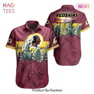 Washington Redskins NFL Hawaiian Shirt Tropical Pattern Graphic Gift For Fan NFL Enthusiast