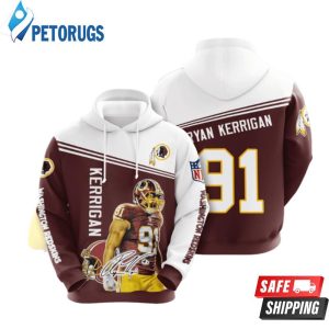 Washington Redskins Ryan Kerrigan 3D Hoodie