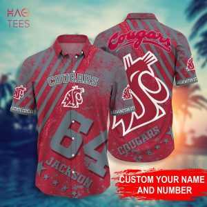 Washington State Cougars Personalized Hawaiian Shirt