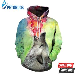 Watercolor Lf 3D Hoodie