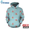 Watermelon Piece Polka Dot Blue Pattern 3D Hoodie