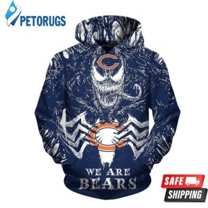 We Are Bears Venom Chicago Bears Nfl Chicago Bears Apparel 19933 3D Hoodie